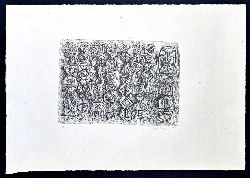 Litografía Campigli - Massimo Campigli (1895–1971) – Follia di donne – Lithograph on Fabriano paper – 1959