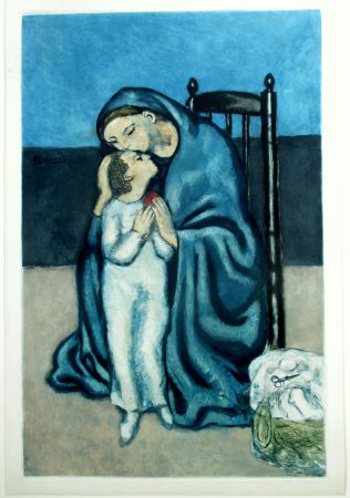 Aguatinta Picasso - Maternité
