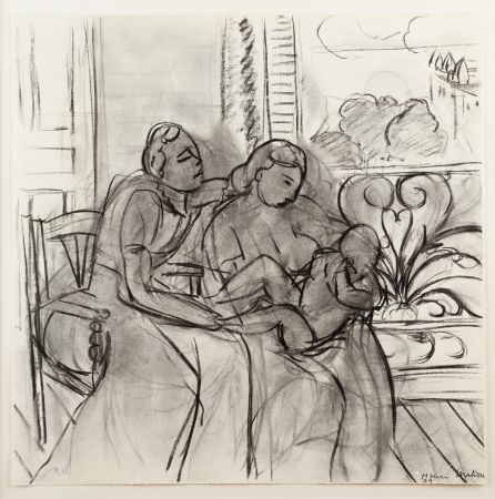 Litografía Matisse (After) - Maternité