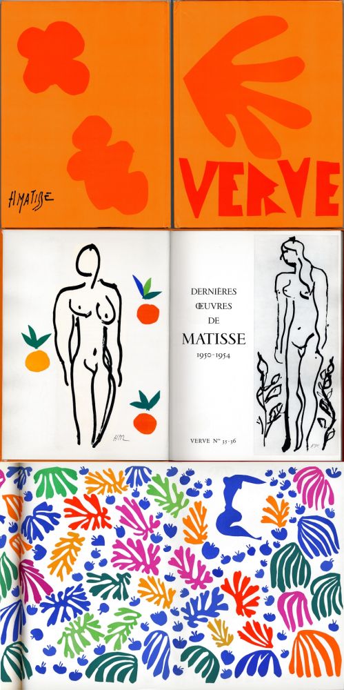 Libro Ilustrado Matisse - MATISSE. DERNIÈRES ŒUVRES 1950 - 1954 (VERVE Vol. IX, No. 35-36. 1958)