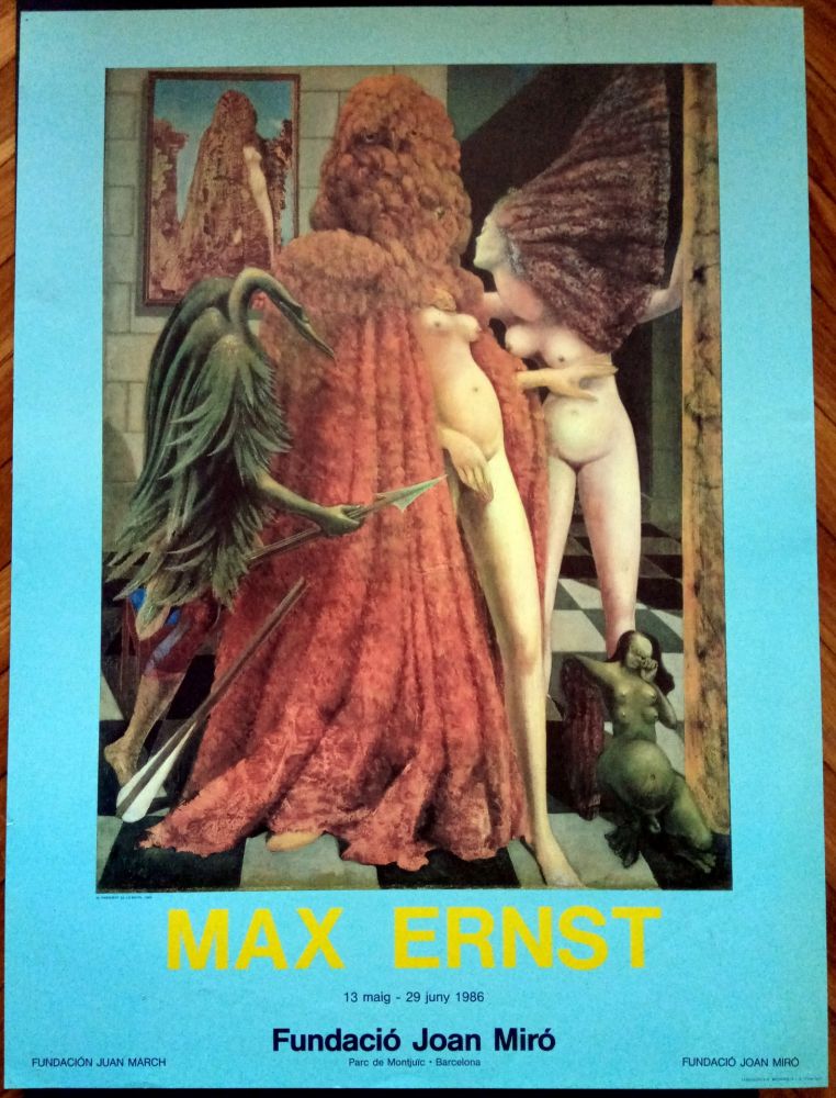 Cartel Ernst - Max Ernst Fundació Miró 1986