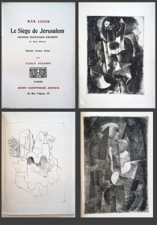 Libro Ilustrado Picasso - Max Jacob. LE SIÈGE DE JÉRUSALEM. 3 eaux-fortes cubistes de Picasso (1914).