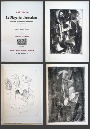 Libro Ilustrado Picasso - Max Jacob. LE SIÈGE DE JÉRUSALEM. 3 eaux-fortes cubistes de Picasso (1914)