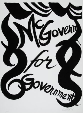 Litografía Calder - McGovern for Government