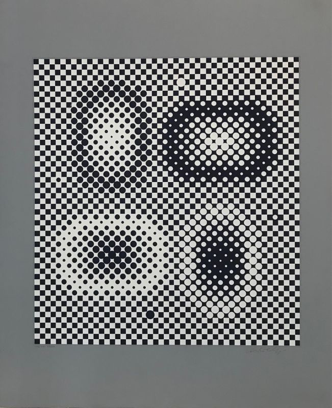 Serigrafía Vasarely - Me-Ta 