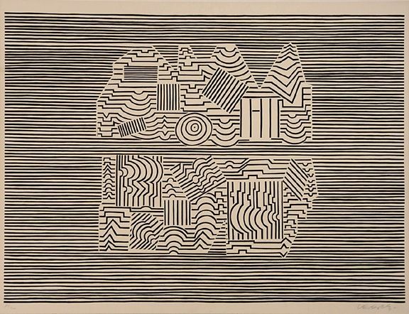 Serigrafía Vasarely - Meandre