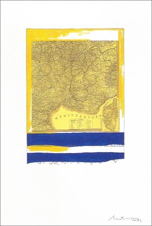 Litografía Motherwell - Mediterranean (State II Yellow)