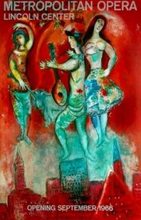 Cartel Chagall - Metropolitan opera