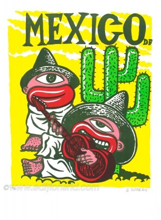 Litografía Di Rosa - Mexico