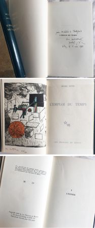 Libro Ilustrado Matta - Michel Butor. L'EMPLOI DU TEMPS (1 des 40 avec l'eau-forte rehaussée de Matta) 1956.