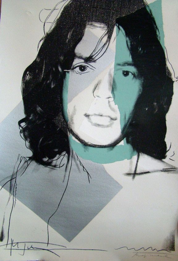 Serigrafía Warhol - Mick Jagger 138 by Andy Warhol