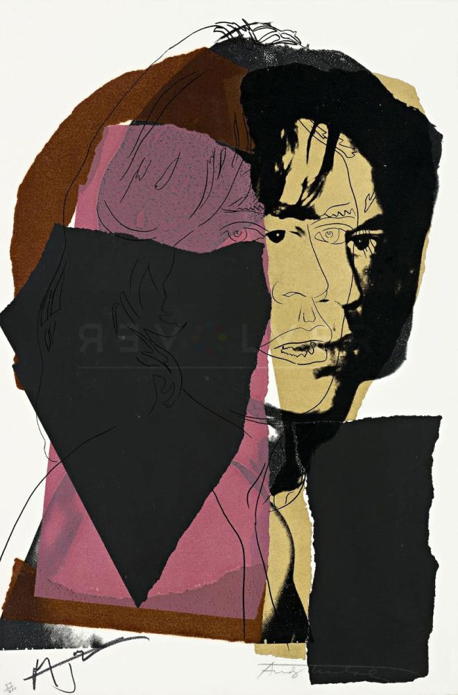 Serigrafía Warhol - Mick Jagger 139 by Andy Warhol