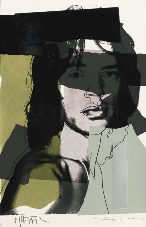 Serigrafía Warhol - Mick Jagger 145 by Andy Warhol