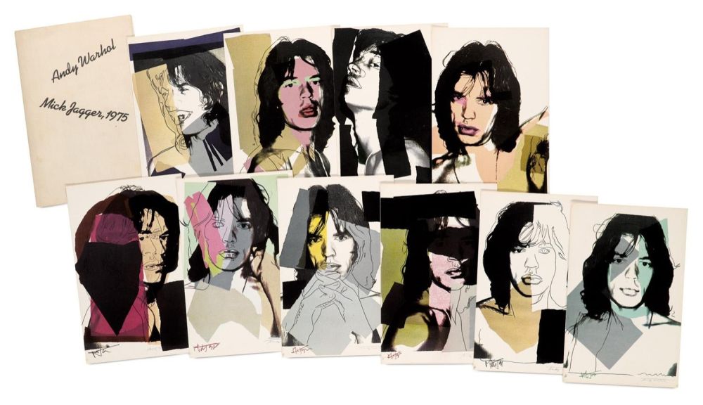 Litografía Warhol - Mick Jagger Portfolio