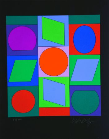 Serigrafía Vasarely - Microcosmos 