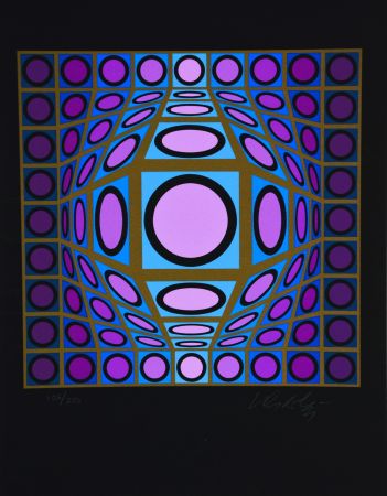 Serigrafía Vasarely - Microcosmos 