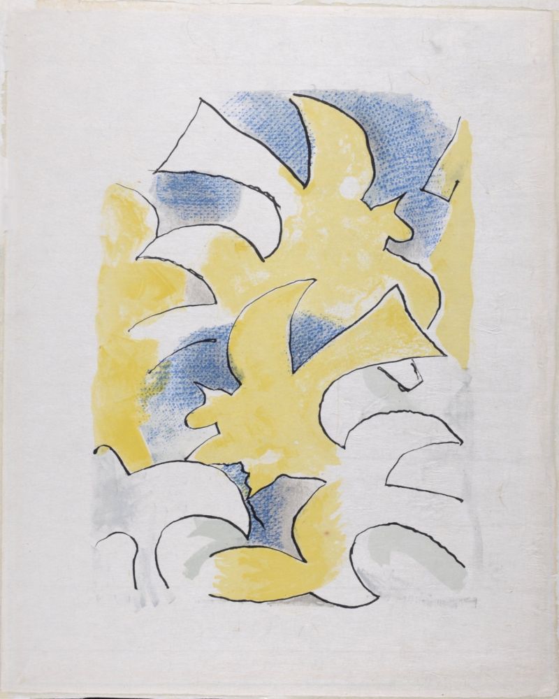 Litografía Braque - Migration, 1963