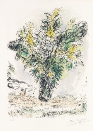 Litografía Chagall - Mimosas
