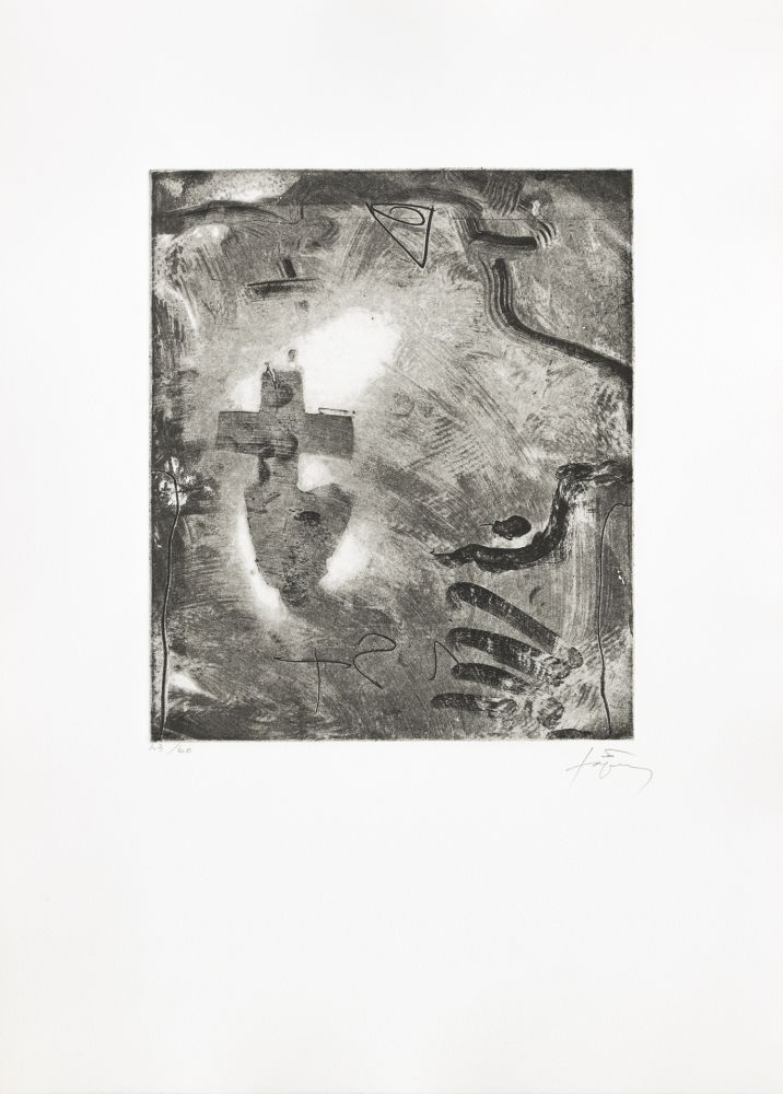 Grabado Tàpies - Minor II