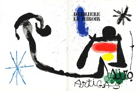 Libro Ilustrado Miró - MIRO - ARTIGAS, Terres de grand feu. Derrière le Miroir n° 139-140. Juin-Juillet 1963.