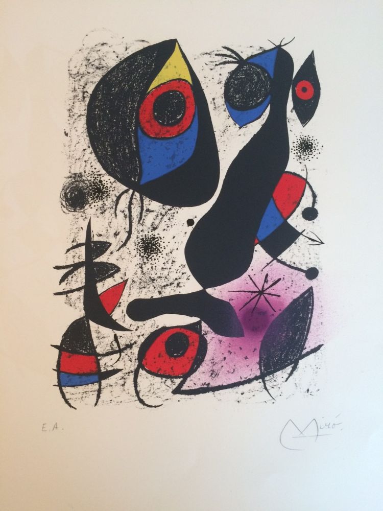 Litografía Miró - Miro a l'encre