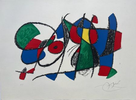 Litografía Miró - Miro Lithograph II (Planche VIII) 