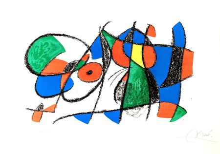 Litografía Miró - Miro Lithograph II (Planche VIII) 