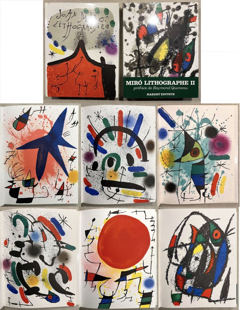 Libro Ilustrado Miró - MIRO LITHOGRAPHE I & II. Avec 24 lithographies originales (1972-1974).‎ 