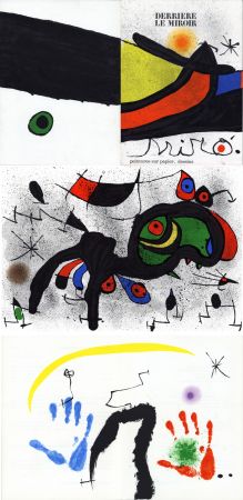 Libro Ilustrado Miró - MIRO. PEINTURES SUR PAPIER, DESSINS. DERRIÈRE LE MIROIR N°193-194. Novembre 1971.