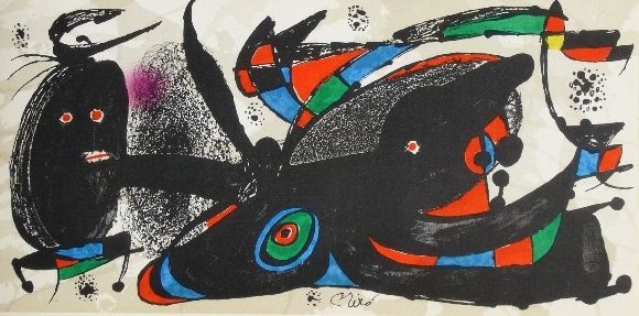 Litografía Miró - Miro sculpteur, angleterre