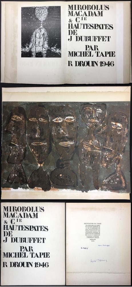 Libro Ilustrado Dubuffet - MIROBOLUS, MACADAM & Cie, HAUTESPATES DE J.D. (1946)