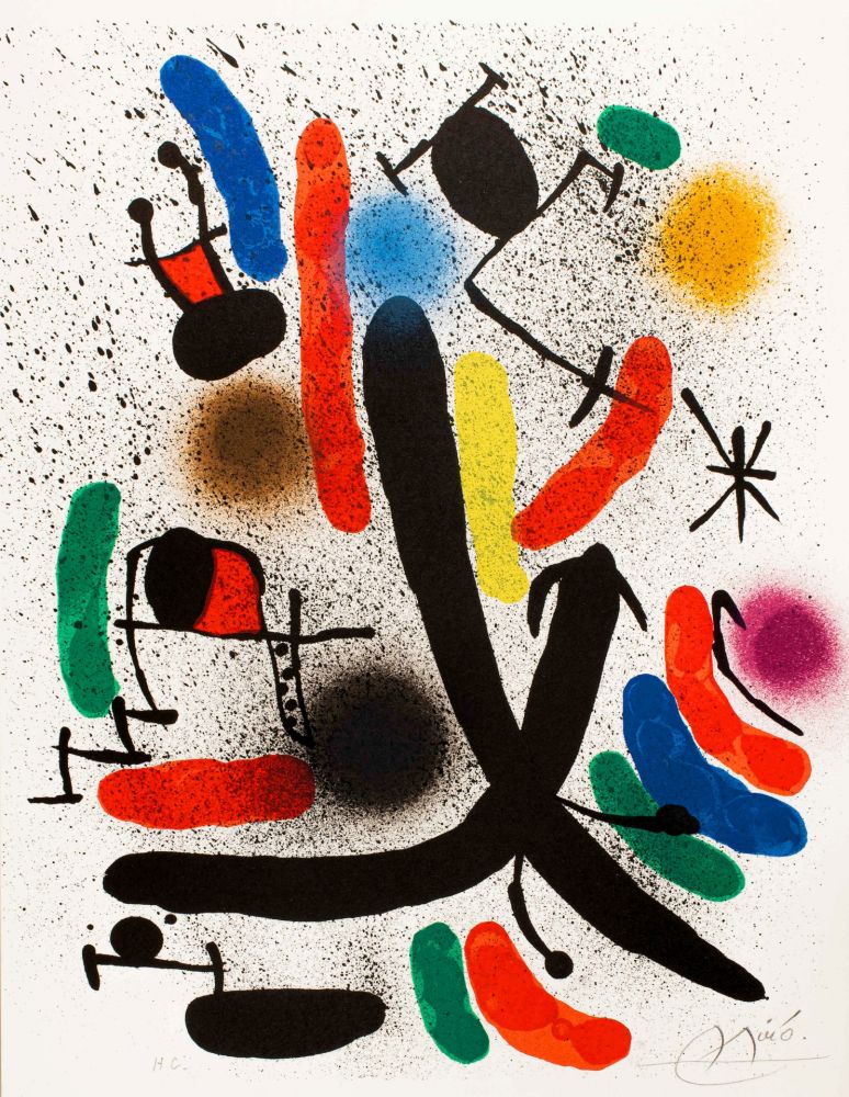 Litografía Miró -  Miró lithographe I (Maeght 855)