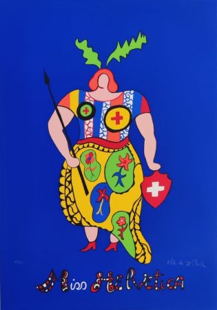 Serigrafía De Saint Phalle - Miss Helvetica 