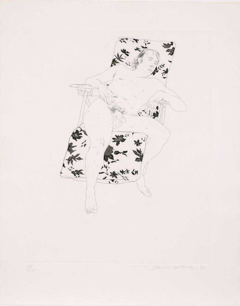 Aguafuerte Y Aguatinta Hockney - Mo Asleep