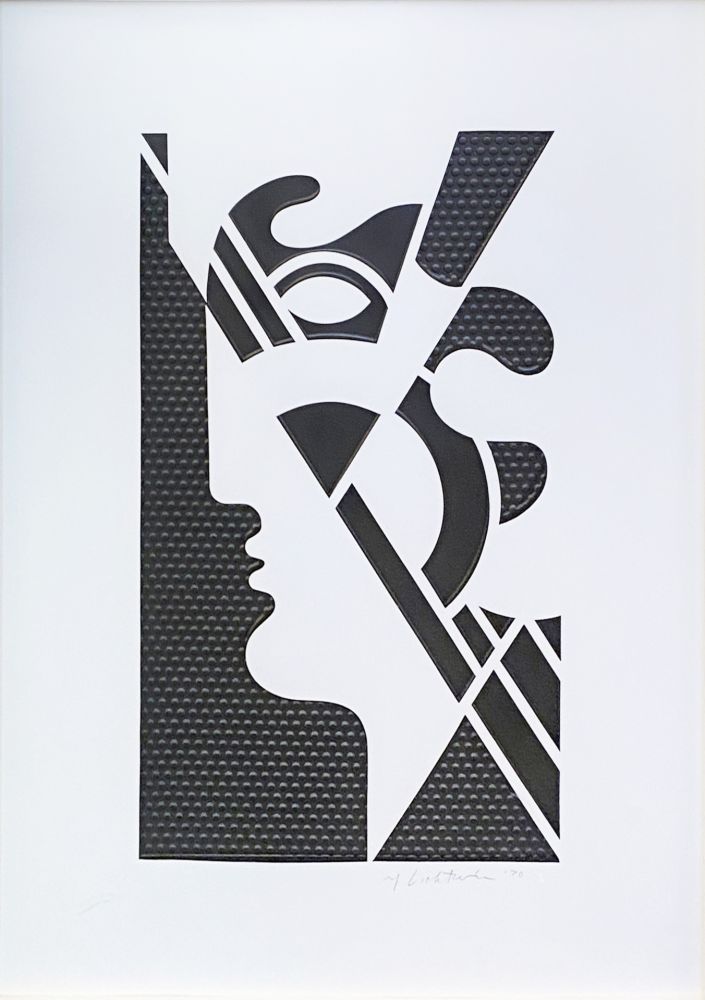 Serigrafía Lichtenstein - Modern Head #5