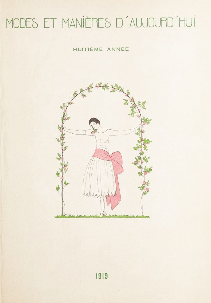 Libro Ilustrado Marty - MODES ET MANIÈRES D'AUJOURD' HUI. Huitième Année. 1919