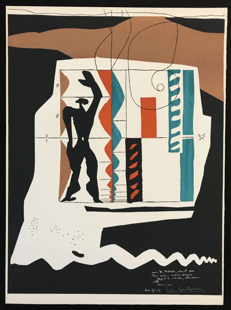Litografía Le Corbusier - Modulor