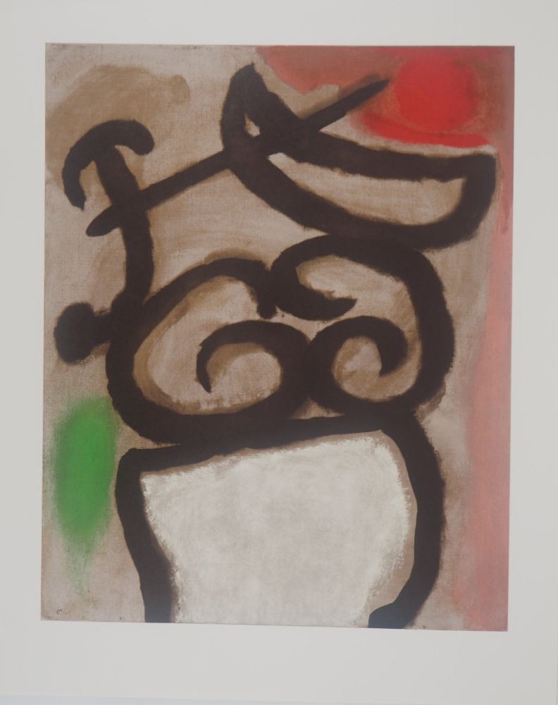 Litografía Miró - Modèle féminin