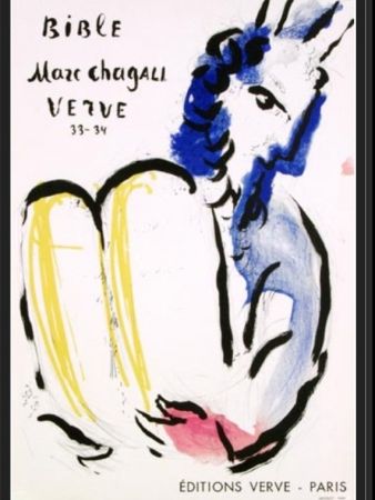 Litografía Chagall - MOISE EDITION VERVE