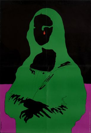 Serigrafía Cieslewicz  - Mona Lisa, 1968 - Large silkscreen poster (Scarce!)