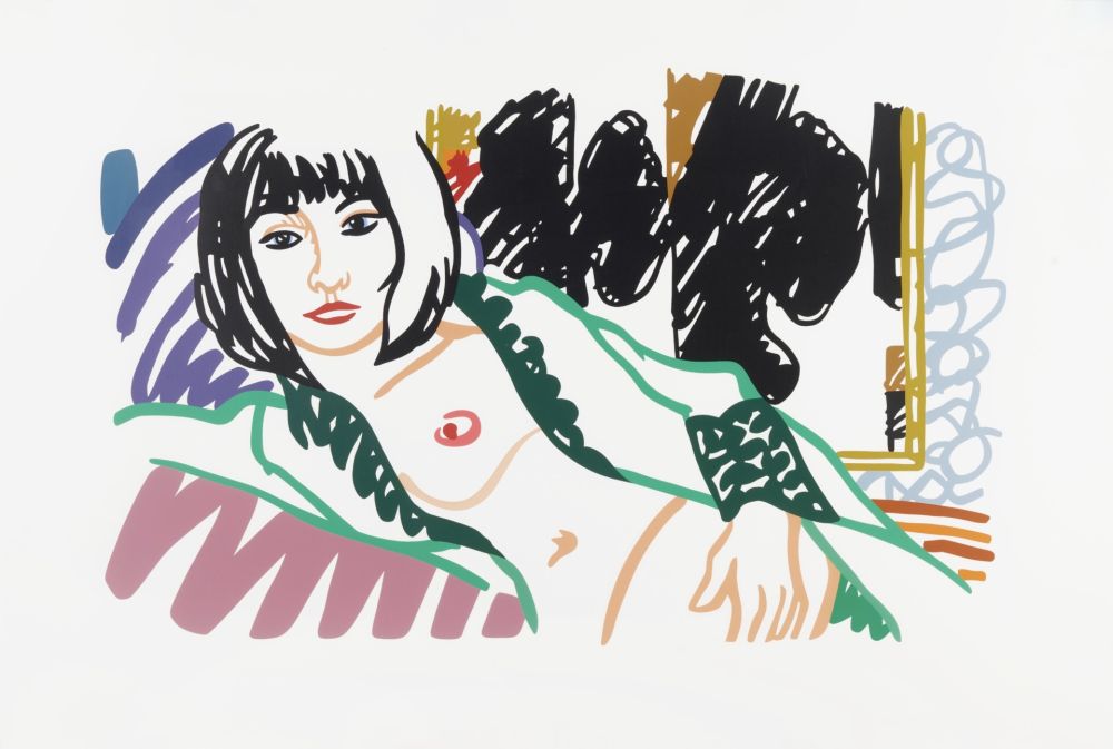 Serigrafía Wesselmann - Monica in Robe with Motherwell