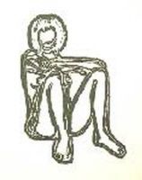 Litografía Wesselmann - Monica sitting with elbows on knees
