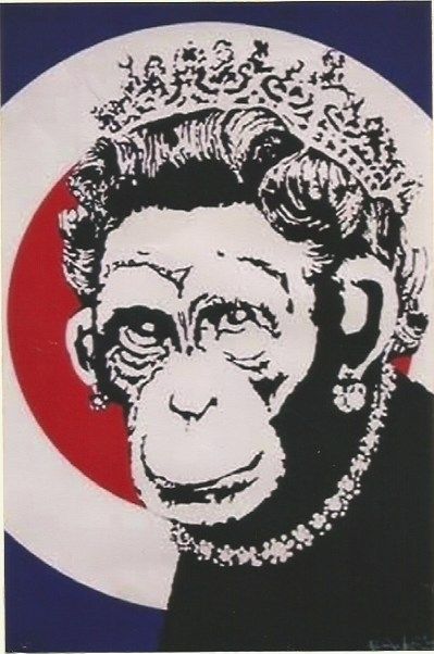 Serigrafía Banksy - Monkey Queen