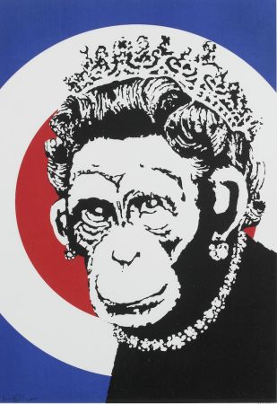Serigrafía Banksy - Monkey Queen