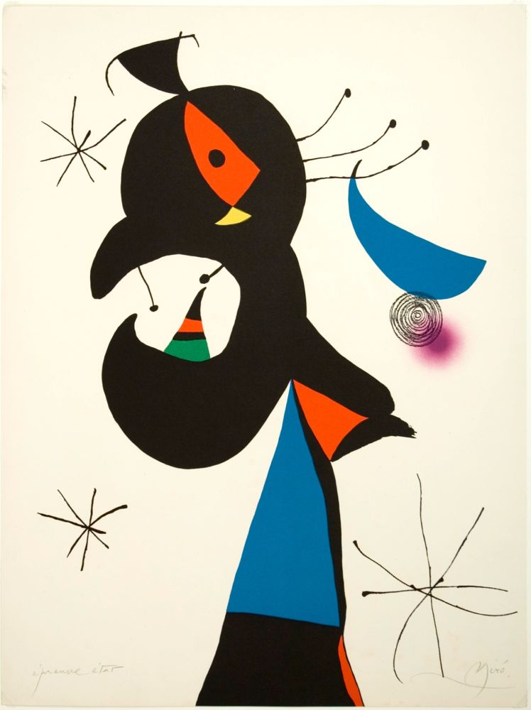Litografía Miró - Mont-Roig IV