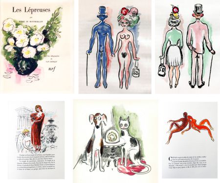 Libro Ilustrado Van Dongen - Montherlant. LES LÉPREUSES. 25 lithographies originales en couleurs (1947)