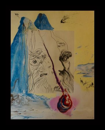 Grabado Dali - Moses & Monotheism The Tear of Blood