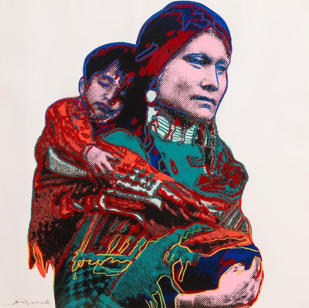 Serigrafía Warhol - Mother and Child (from Cowboys and Indians)