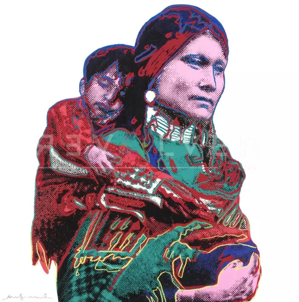 Serigrafía Warhol - Mother and Child (FS II.383)