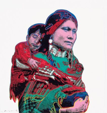 Serigrafía Warhol - Mother and Child (FS II.383)